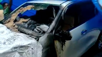 Watch: BJP MLA Satish Reddy's cars set ablaze in Bengaluru