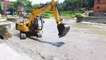 Jcb Excavator Dirty soil washed with water #Shorts #ShortsVideos
