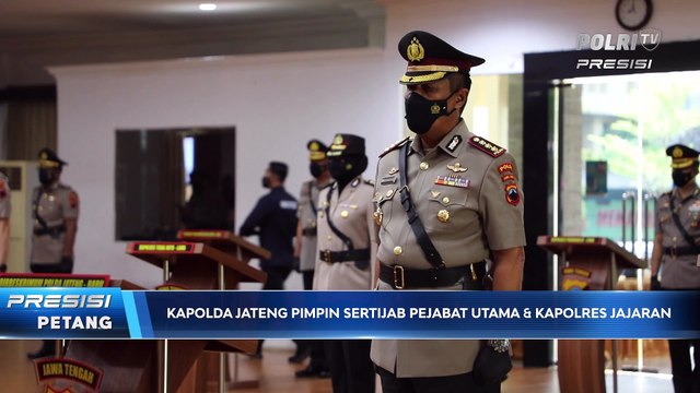 Kapolda Jateng Pimpin Upacara Sertijab Pejabat Utama & Kapolres Jajaran