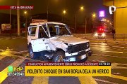 Conductor en aparente estado de ebriedad provoca accidente en San Borja