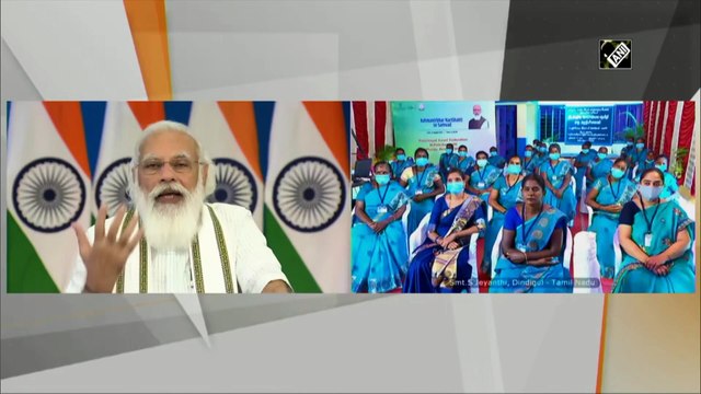 PM Modi interacts with women of SHG members via video conferencing