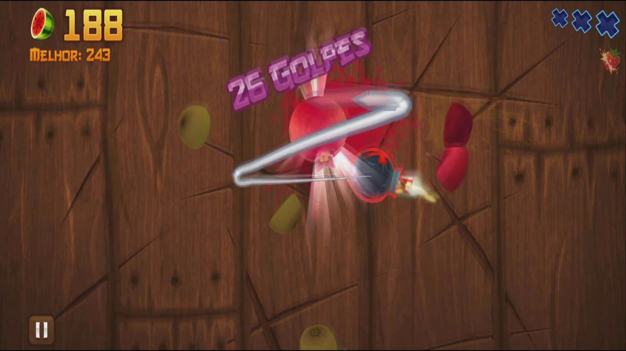 Matando a saudade do Fruit Ninja