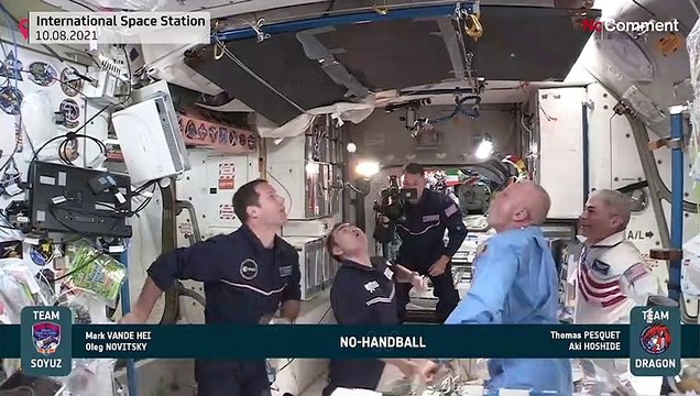 Thomas Pesquet et ses camarades astronautes créent les jeux olympiques dans l'espace