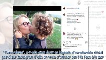 Estelle Lefébure heureuse - elle a enfin retrouvé Giuliano, son fils de 10 ans