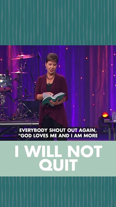 I will not quit
