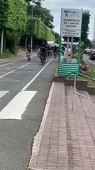 Arrivée des cyclistes à Torcy