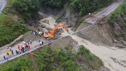 Drone - Sinop Ayancık kara yolunda ulaşım yeniden sağlandı
