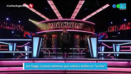 Luz Gaggi, la joven platense que volvió a brillar en La Voz