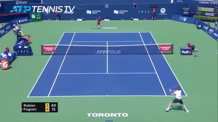 Toronto - Rublev plus solide que Fognini