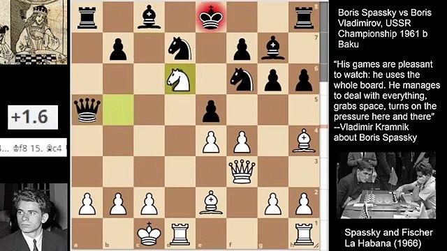 Boris Spassky sacs a Knight and takes total control of the game (1961)