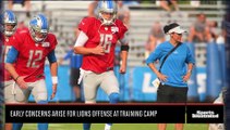 Early Concerns Arise for Detroit Lions Offense at Training Camp