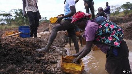 Illegal gold mining in Mozambique
