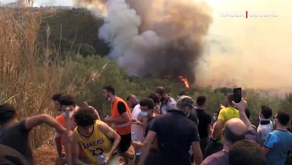 Cezayir'de 16 kentte çıkan 92 orman yangını için söndürme çalışmaları sürüyor