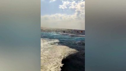 Download Video: 30 Meter Yacht südlich von Athen gesunken