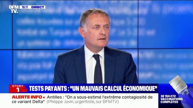 Philippe Juvin: Je préfère un restaurant ouvert avec un pass sanitaire qu'un restaurant fermé à cause d'une flambée de l'épidémie
