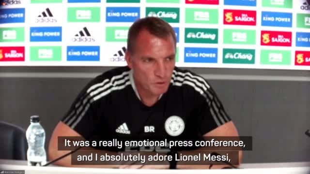 Rodgers saddened by Messi's Barcelona exit