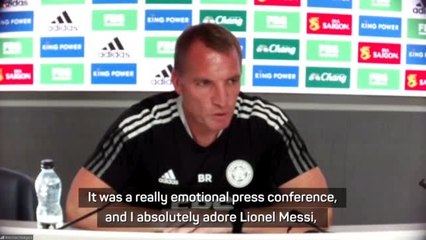 Rodgers saddened by Messi's Barcelona exit