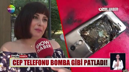 Cep telefonu bomba gibi patladı!