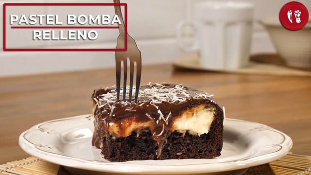 Pastel bomba relleno | Receta de postre | Directo al Paladar México