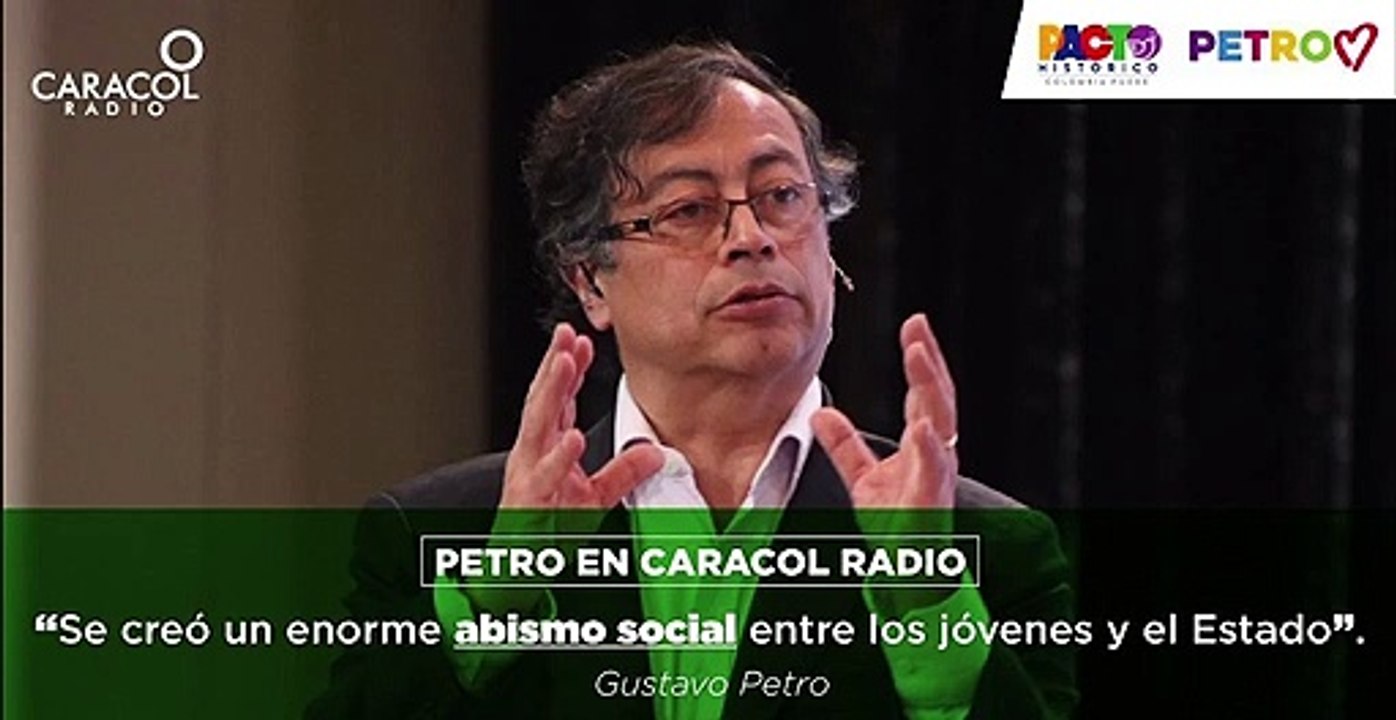 Magistral  Gustavo Petro  en entrevista con Gustavo Gómez En Caracol Radio 12/08/22