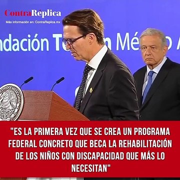 Es la primera vez que se crea un programa federal concreto que beca la rehabilitación de los niños con discapacidad que más lo necesitan , subrayó Fernando Landeros, presidente de Teletón México.
