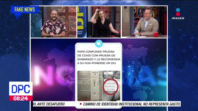 Papá confunde prueba de covid con prueba de embarazo