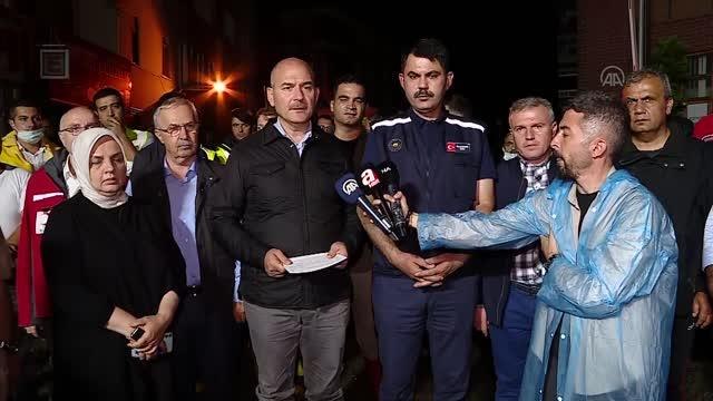 KASTAMONU - Soylu: (Bozkurt ilçesindeki sel) Benim gördüğüm en ağır sel felaketi burası