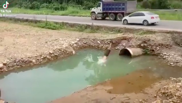 Tras video de chapuzón en Ruta 32, MOPT aclara que drenajes aún no están finalizados