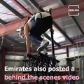 Emirates’ Latest Advertisement Was Shot On Top Of Burj Khalifa, BTS Video Goes Viral