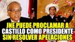 JNE PUEDE PROCLAMAR A PEDRO CASTILLO COMO PRESIDENTE SIN RESOLVER APELACIONES SEGÚN ANÍBAL TORRES