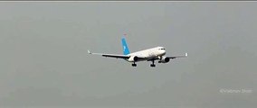 02.Ultra Rare Aviastar-Tu Tupolev Tu-204-100C (Special Livery) landing at Mumbai International Airport_Trim_Trim