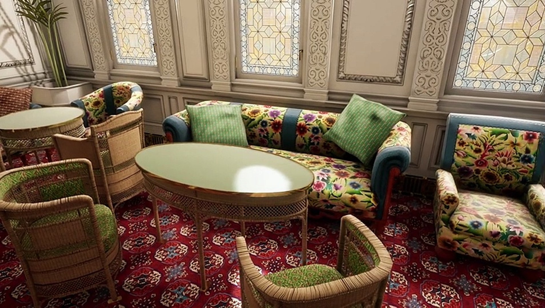 Titanic Virtual Tour D Deck Reception Room Elevators Grand Staircase Video Dailymotion