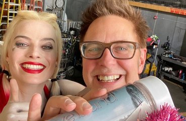 Margot Robbie gifted James Gunn Love Island water bottle