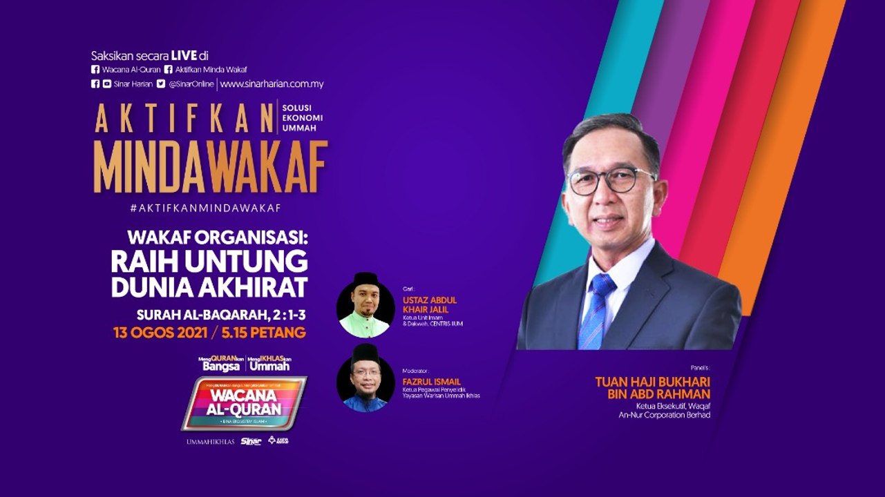[LIVE] Wakaf organisasi: Raih untung dunia akhirat