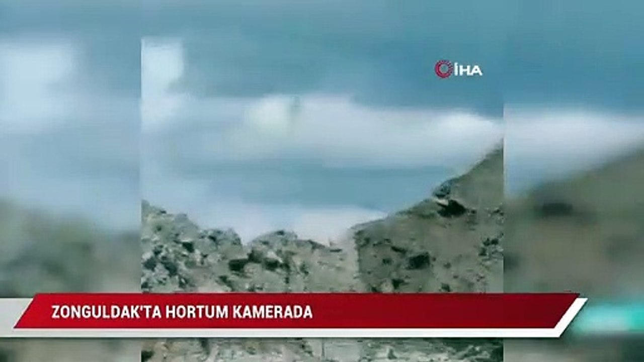 Zonguldak’ta hortum kamerada