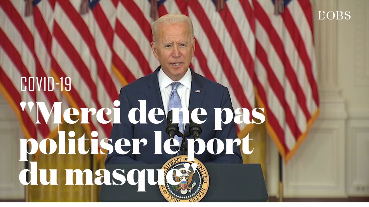 Joe Biden accuse les anti-masques de politiser le Covid