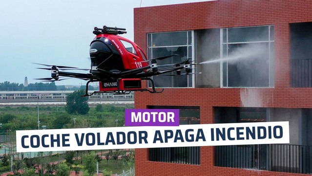 [CH] Coche volador autónomo, rescate en un incendio
