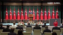SON DAKİKA! Kabine toplantısı sona erdi! Cumhurbaşkanı Erdoğan alınan kararları açıkladı