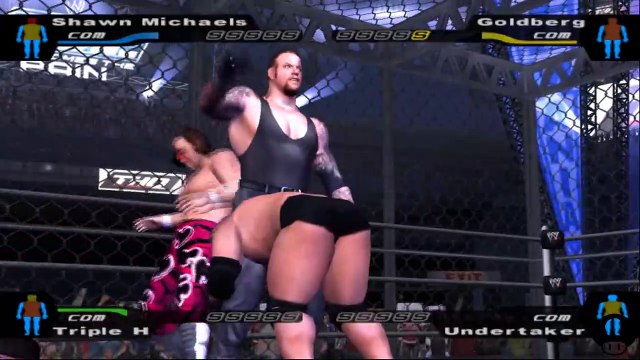 Here Comes the Pain Shawn Michaels vs Goldberg vs Triple H vs Undertaker