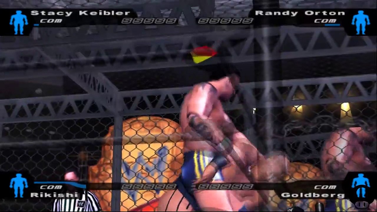 Here Comes the Pain Stacy Keibler vs Randy Orton vs Rikishi vs Goldberg