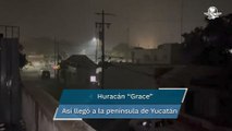 Huracán “Grace” impacta en la península de Yucatán