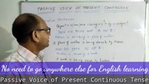 Passive voice of Present Continuous Tense