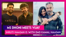 MS Dhoni Meets Vijay In Chennai; Shruti Haasan Is With Dad Kamal Haasan, Calls Him Her, ‘Favourite Human’