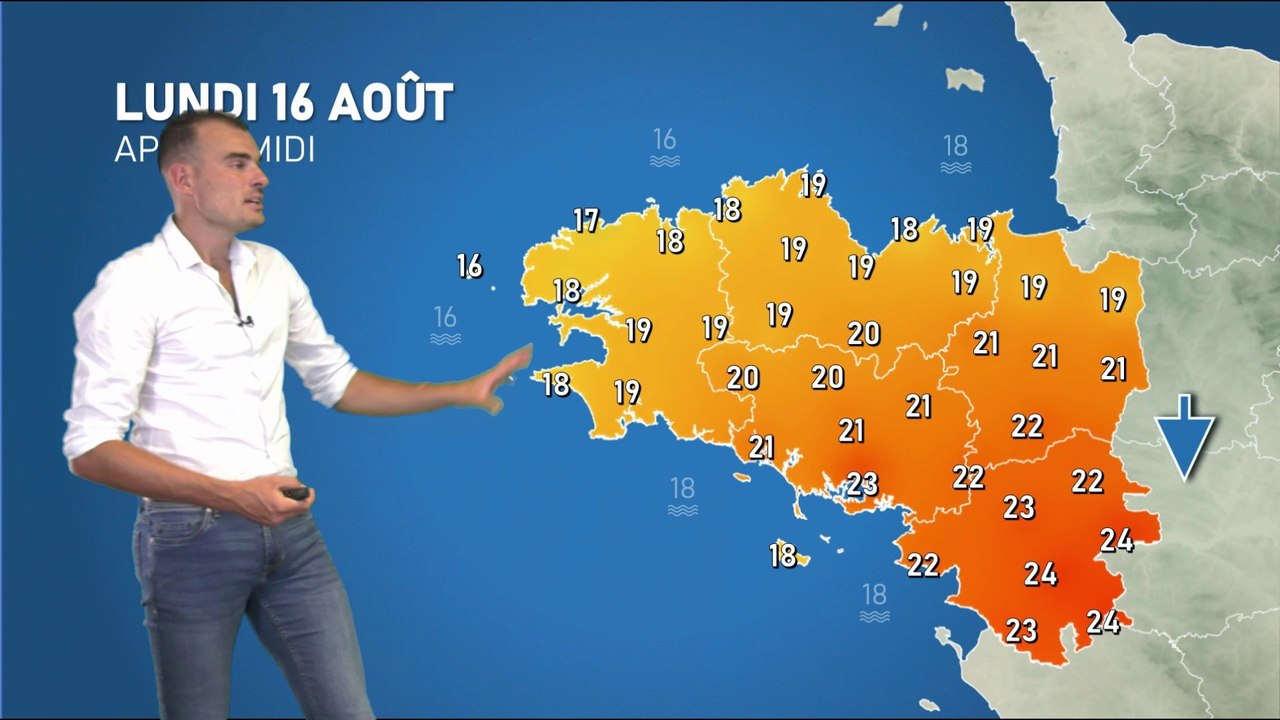 Bulletin météo pour le lundi 16 août 2021