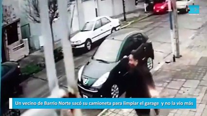 Un vecino de Barrio Norte sacó su camioneta para limpiar el garage  y no la vio más