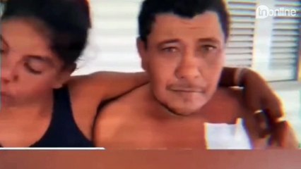 Marido perdoa facada da esposa com beijo na delegacia