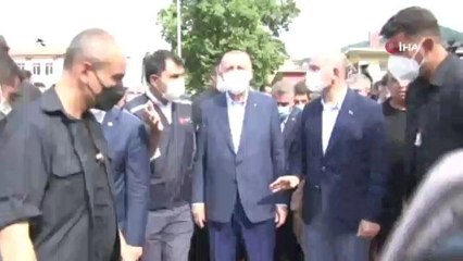 KASTAMONU - Cumhurbaşkanı Erdoğan, selde hayatını kaybeden esnaf Fatih Keşaplı'nın cenaze namazına katıldı
