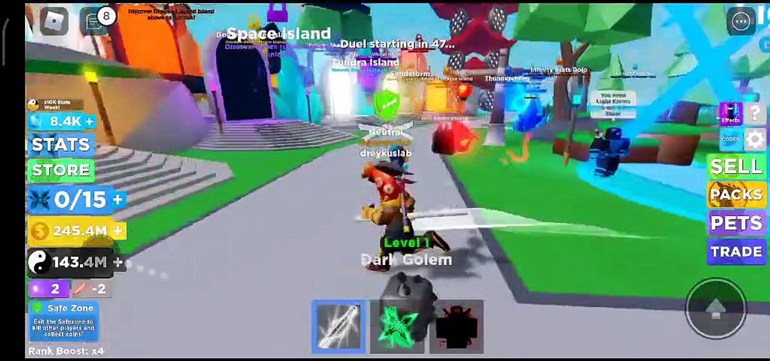 Ninja Legends - I became the King of the hill  | Roblox