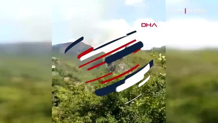 Antalya Alanya'da Gümüşgöze ve Türktaş mahallelerinde orman yangını