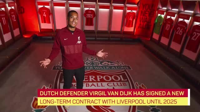 Virgil van Dijk signs new contract with Liverpool